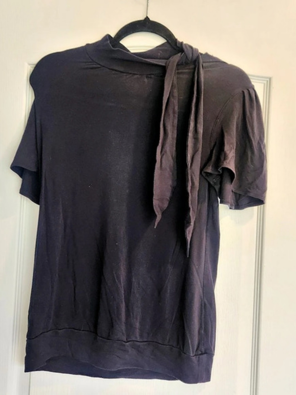 Michael Kors Short Sleeve Top in Black Size Medium EUC